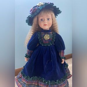 Vintage doll with accessories